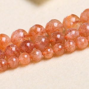 Shop Sunstone Round Beads! Natural Gold Point Sunstone Smooth Round Beads, 4mm 6mm 8mm 10mm 12mm Sunstone Beads Wholesale Supply, one Strand 15" | Natural genuine round Sunstone beads for beading and jewelry making.  #jewelry #beads #beadedjewelry #diyjewelry #jewelrymaking #beadstore #beading #affiliate #ad