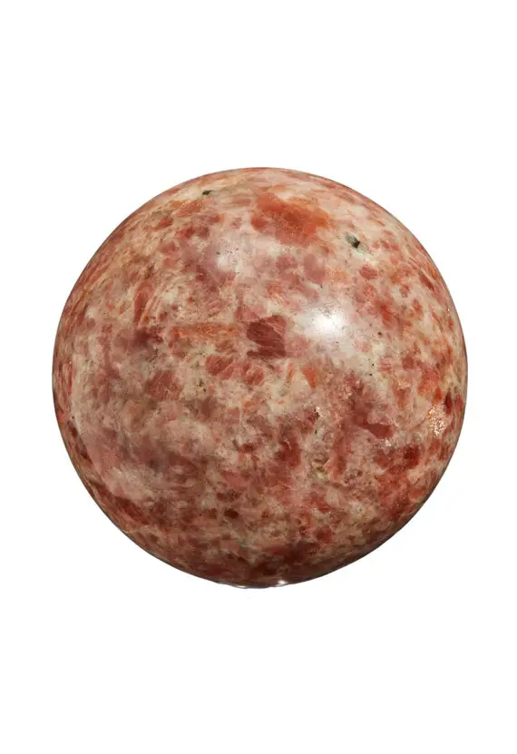 Sunstone Crystal Sphere - Large Sunstone Sphere - Unique Crystal Ball - Polished Sunstone Stone Sphere - One Of A Kind Sunstone - 2