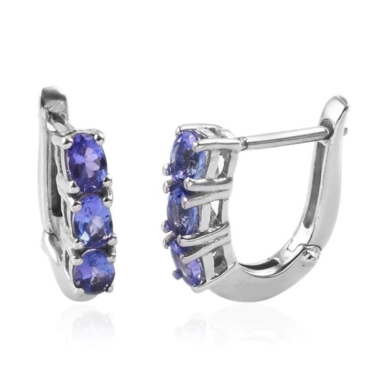 Genuine Aa Tanzanite Huggies Earring, Tanzanite Earring, December Birthstone, Birthstone Gift,daily Wear Earrings, Jewelry Gift For Women