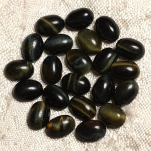 Shop Tiger Eye Cabochons! 2pc – Cabochon Pierre – Oeil Tigre Faucon Ovale 8x6mm bleu noir marron doré – 7427039741248 | Natural genuine stones & crystals in various shapes & sizes. Buy raw cut, tumbled, or polished gemstones for making jewelry or crystal healing energy vibration raising reiki stones. #crystals #gemstones #crystalhealing #crystalsandgemstones #energyhealing #affiliate #ad