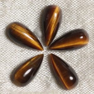 Shop Tiger Eye Cabochons! Cabochon de Pierre – Oeil de Tigre – Goutte 15 x 7 mm  4558550036773 | Natural genuine stones & crystals in various shapes & sizes. Buy raw cut, tumbled, or polished gemstones for making jewelry or crystal healing energy vibration raising reiki stones. #crystals #gemstones #crystalhealing #crystalsandgemstones #energyhealing #affiliate #ad