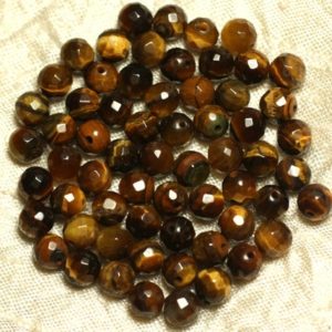Shop Tiger Eye Faceted Beads! 5pc – Perles de Pierre – Oeil de Tigre Boules Facettées 8mm – 7427039732857 | Natural genuine faceted Tiger Eye beads for beading and jewelry making.  #jewelry #beads #beadedjewelry #diyjewelry #jewelrymaking #beadstore #beading #affiliate #ad