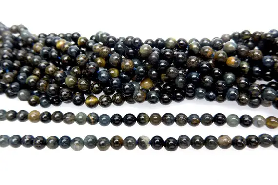Blue Tigers Eye Tiny Spacer Beads - 2mm Gemstone Spacer Beads - 3mm  Loose Stone Beads - Beading Supplies Wholesale-small Beads  -15inch