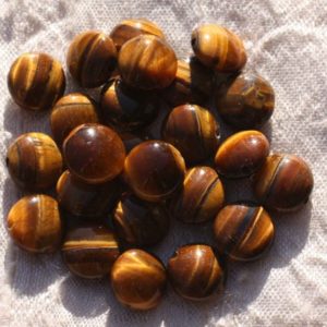 Shop Tiger Eye Bead Shapes! Fil 39cm 37pc env – Perles de Pierre – Oeil de Tigre Palets 10mm | Natural genuine other-shape Tiger Eye beads for beading and jewelry making.  #jewelry #beads #beadedjewelry #diyjewelry #jewelrymaking #beadstore #beading #affiliate #ad