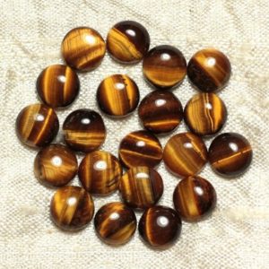 Shop Tiger Eye Round Beads! 2pc – Cabochons Stone – Tiger's Eye Round 8mm Brown Black Golden Bronze – 4558550035288 | Natural genuine round Tiger Eye beads for beading and jewelry making.  #jewelry #beads #beadedjewelry #diyjewelry #jewelrymaking #beadstore #beading #affiliate #ad