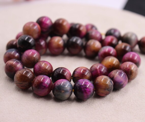 Natural Tiger's Eye Smooth And Round Beads,6mm/8mm/10mm/12mm Tiger's Eye Beads Bulk Supply,15 Inches One Strand