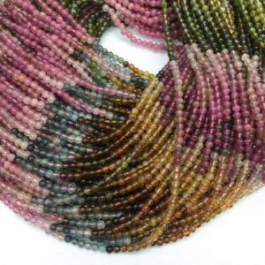 Shop Tourmaline Bead Shapes! 3mm natural tourmaline small beads – multi color gemstone tiny spacer beads – genuine tourmaline stopping beads – jewelry making supplies | Natural genuine other-shape Tourmaline beads for beading and jewelry making.  #jewelry #beads #beadedjewelry #diyjewelry #jewelrymaking #beadstore #beading #affiliate #ad