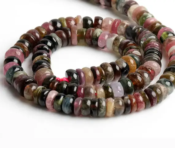 Natural Tourmaline Spacers Beads,natural Tourmaline Spacer Beads,15 Inches One Starand