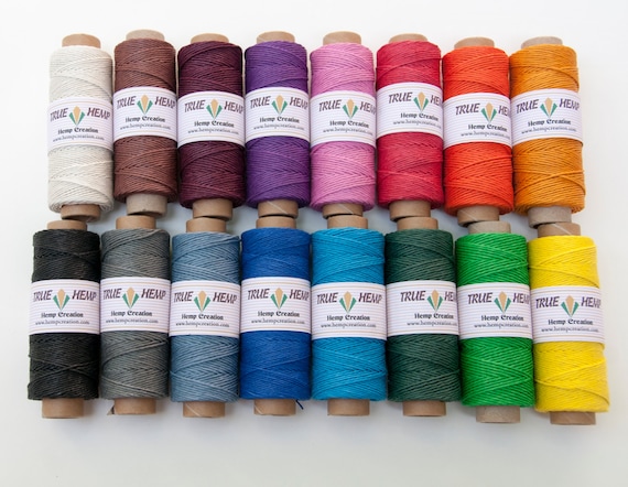 True Hemp Twine Cord: 1mm, 20lb, 205ft Spool
