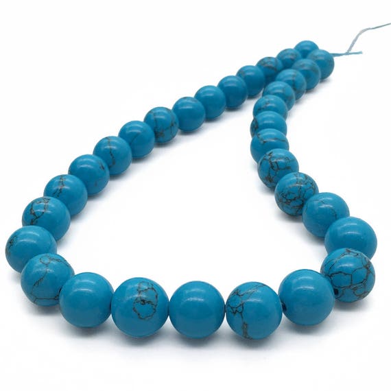 12mm Turquoise Beads, Round Gemstone Beads, Wholesale Beads