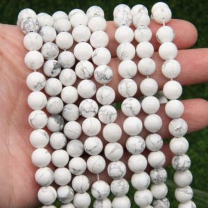 Shop Turquoise Round Beads! Howlite  Round Beads,Polish Turquoise Round Beads,6mm 8mm 10mm Stone Beads,Loose Strand Gemstone Beads,Good Quality Turquoise Stone Beads. | Natural genuine round Turquoise beads for beading and jewelry making.  #jewelry #beads #beadedjewelry #diyjewelry #jewelrymaking #beadstore #beading #affiliate #ad
