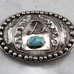 Shop Turquoise Shapes! Navajo Billy Slim Belt Buckle, Coin Silver and Turquoise Belt Buckle, Monogrammed D Belt Buckle, Navajo Jewelry, Statement Piece VTR22ZH9 | Natural genuine stones & crystals in various shapes & sizes. Buy raw cut, tumbled, or polished gemstones for making jewelry or crystal healing energy vibration raising reiki stones. #crystals #gemstones #crystalhealing #crystalsandgemstones #energyhealing #affiliate #ad