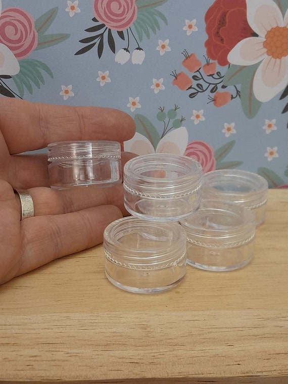 Twist Top Bead Storage Containers, Tiny Containers, Mini Bead Storage Containers, Clear Seed Bead Containers (6 Or 12pcs)