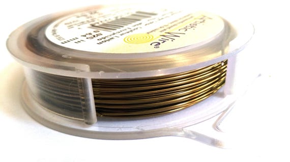 0.6 Mm (22 Ga) Beadalon Artistic Wire For Jewellery And Crafts - Antique Brass