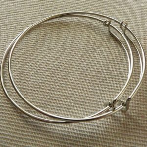 Shop Charm Bracelet Blanks! 1/5x Wire Bangle Adjustable Bracelets, Silver Tone Round Bangle Bracelet Wire, Expandable Bracelet Wire, Jewelry Wire | Shop jewelry making and beading supplies, tools & findings for DIY jewelry making and crafts. #jewelrymaking #diyjewelry #jewelrycrafts #jewelrysupplies #beading #affiliate #ad