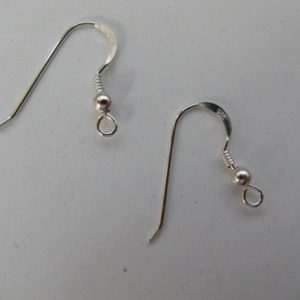 Shop Ear Wires & Posts for Making Earrings! 20 pcs French Hook Ear Wire Sterling Silver with Ball and Coil | Shop jewelry making and beading supplies, tools & findings for DIY jewelry making and crafts. #jewelrymaking #diyjewelry #jewelrycrafts #jewelrysupplies #beading #affiliate #ad