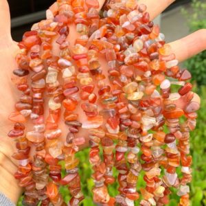 Shop Agate Chip & Nugget Beads! 1 Strand/33" Top Quality Natural Red Agate Healing Gemstone Free-Form Gems Chip Bead for Earrings Necklace Bracelet Charm Jewelry Making | Natural genuine chip Agate beads for beading and jewelry making.  #jewelry #beads #beadedjewelry #diyjewelry #jewelrymaking #beadstore #beading #affiliate #ad
