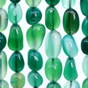 Shop Agate Chip & Nugget Beads! Agate Gemstone Beads 7-9MM Green Pebble Nugget AAA Quality Loose Beads (108449) | Natural genuine chip Agate beads for beading and jewelry making.  #jewelry #beads #beadedjewelry #diyjewelry #jewelrymaking #beadstore #beading #affiliate #ad