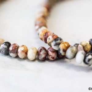 Shop Crazy Lace Agate Beads! M/ Crazy Lace Agate 8mm Faceted Rondell Beads 15.5" Strand Natural Agate Mix Color Faceted Spacer For Crafts For Jewelry Making | Natural genuine beads Agate beads for beading and jewelry making.  #jewelry #beads #beadedjewelry #diyjewelry #jewelrymaking #beadstore #beading #affiliate #ad