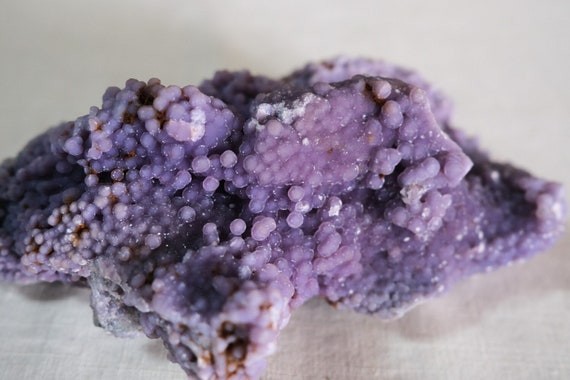 Druzy Grape Agate Crystal | Purple Botryoidal Chalcedony Crystal Specimen
