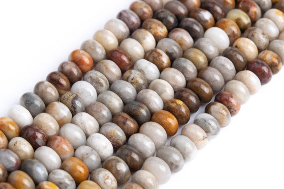 Genuine Natural Gobi Agate Loose Beads Rondelle Shape 6x4mm 8x5mm