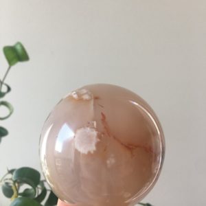 Shop Agate Shapes! Cherry Blossom Agate Sphere | Natural genuine stones & crystals in various shapes & sizes. Buy raw cut, tumbled, or polished gemstones for making jewelry or crystal healing energy vibration raising reiki stones. #crystals #gemstones #crystalhealing #crystalsandgemstones #energyhealing #affiliate #ad