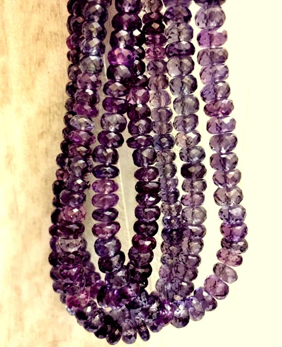 Close Out Sale! Alexandrite Faceted Rondelle Beads 5-6.mm Rondelle Beads Alexandrite Gemstone Beads Sparkle Beads 10 Strand 16 Inches Long.