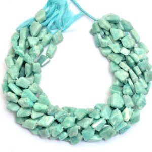 Shop Amazonite Chip & Nugget Beads! Amazonite Faceted Nugget Beads | AAA Amazonite Gemstone 12mm-16mm Step Cut Tumbled | Natural Semi Precious Gemstone Beads for Jewelry Making | Natural genuine chip Amazonite beads for beading and jewelry making.  #jewelry #beads #beadedjewelry #diyjewelry #jewelrymaking #beadstore #beading #affiliate #ad