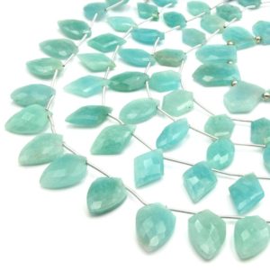Amazonite Beads | Hand Cut Indian Gemstone | High Quality Gemstone Beads | Unique Shaped Loose Beads | Natural genuine other-shape Amazonite beads for beading and jewelry making.  #jewelry #beads #beadedjewelry #diyjewelry #jewelrymaking #beadstore #beading #affiliate #ad