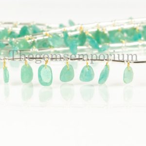 Shop Amazonite Bead Shapes! Amazonite Rose Cut Beads, Amazonite Gemstone Briolette, Flat Fancy Beads, Front to Back Drill Beads, Rosecut Beads, Face Drill Beads | Natural genuine other-shape Amazonite beads for beading and jewelry making.  #jewelry #beads #beadedjewelry #diyjewelry #jewelrymaking #beadstore #beading #affiliate #ad