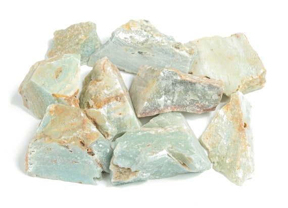 Sky Blue Amazonite Raw Stone - Rough Sky Blue Amazonite Chunk – Chakra Crystal – Ra1094