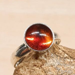 Minimalist copal Ring. 925 sterling silver rings for women. Reiki jewelry. Adjustable ring uk.  8mm. Birthday Gift | Natural genuine Amber rings, simple unique handcrafted gemstone rings. #rings #jewelry #shopping #gift #handmade #fashion #style #affiliate #ad