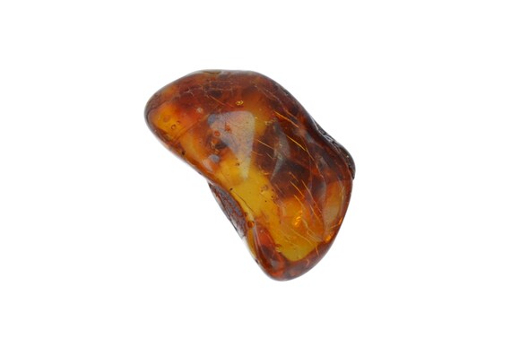 Baltic Amber Tumbled Stone (30mm X 20mm X 9mm) 15cts - Genuine Amber Nugget