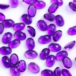 Shop Amethyst Cabochons! Amethyst (African) Rose Cut Oval Cabochon 6x4mm  – per stone | Natural genuine stones & crystals in various shapes & sizes. Buy raw cut, tumbled, or polished gemstones for making jewelry or crystal healing energy vibration raising reiki stones. #crystals #gemstones #crystalhealing #crystalsandgemstones #energyhealing #affiliate #ad