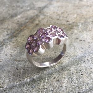 Shop Amethyst Rings! Amethyst Ring, Natural Amethyst, February Birthstone, Vintage Ring, February Ring, 3 Carats, Victorian Ring, Purple Stone, Solid Silver Ring | Natural genuine Amethyst rings, simple unique handcrafted gemstone rings. #rings #jewelry #shopping #gift #handmade #fashion #style #affiliate #ad