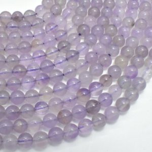Shop Amethyst Round Beads! Light Amethyst,  6mm (6.5mm) Round Beads, 15.5 Inch, Full strand, Approx. 62-64 beads, Hole 1mm (115054047) | Natural genuine round Amethyst beads for beading and jewelry making.  #jewelry #beads #beadedjewelry #diyjewelry #jewelrymaking #beadstore #beading #affiliate #ad