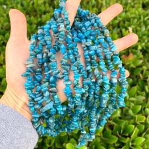 Shop Apatite Chip & Nugget Beads! 1 Strand/33" Top Quality Natural Blue Apatite Healing Gemstone Free-Form Gems Chip Bead for Earrings Bracelet Charm Necklace Jewelry Making | Natural genuine chip Apatite beads for beading and jewelry making.  #jewelry #beads #beadedjewelry #diyjewelry #jewelrymaking #beadstore #beading #affiliate #ad