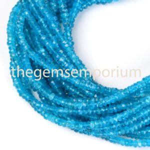 Shop Apatite Faceted Beads! Apatite Faceted Rondelle Beads, Apatite faceted Natural Beads, Apatite Faceted Beads, Blue Apatite Faceted Beads, Blue Apatite Rondelle Bead | Natural genuine faceted Apatite beads for beading and jewelry making.  #jewelry #beads #beadedjewelry #diyjewelry #jewelrymaking #beadstore #beading #affiliate #ad