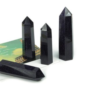 Shop Apatite Points & Wands! Blue Goldstone Obelisk Tower Stone – Obelisk Tower Point Crystals – Natural Blue Apatite Gemstones – Loose Gemstone – TW1056 | Natural genuine stones & crystals in various shapes & sizes. Buy raw cut, tumbled, or polished gemstones for making jewelry or crystal healing energy vibration raising reiki stones. #crystals #gemstones #crystalhealing #crystalsandgemstones #energyhealing #affiliate #ad