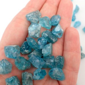 ONE Blue Apatite raw stone from Madagascar – choose size – blue rough natural mineral stones | Natural genuine stones & crystals in various shapes & sizes. Buy raw cut, tumbled, or polished gemstones for making jewelry or crystal healing energy vibration raising reiki stones. #crystals #gemstones #crystalhealing #crystalsandgemstones #energyhealing #affiliate #ad
