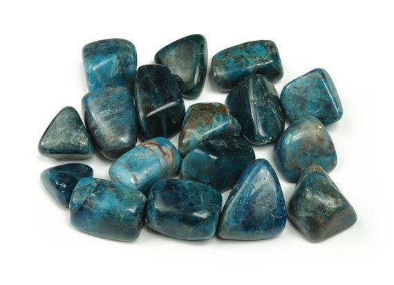 Blue Apatite Tumbled Stone – Apatite Crystal Gemstone – Blue Apatite Stone – Natural Apatite Stone – Tu1128