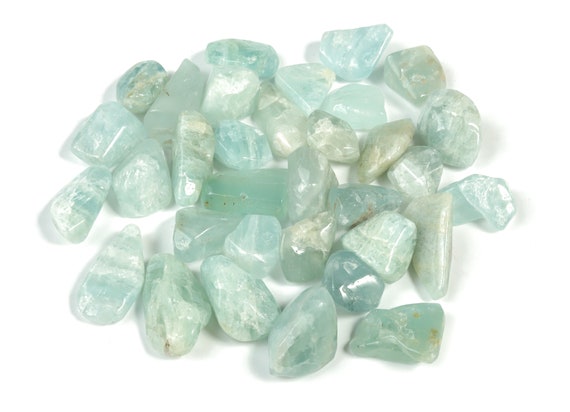 Aquamarine Tumbled Stone - Aquamarine Gemstone - Natural Gemstone - Loose Gemstone - Aquamarine Stone - Tu1004