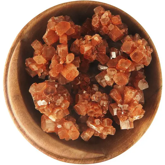1 Red Aragonite Star - Ethically Sourced Tumbled Stone