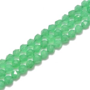Shop Aventurine Faceted Beads! Green Aventurine Faceted Star Cut Beads 8mm 15.5" Strand | Natural genuine faceted Aventurine beads for beading and jewelry making.  #jewelry #beads #beadedjewelry #diyjewelry #jewelrymaking #beadstore #beading #affiliate #ad