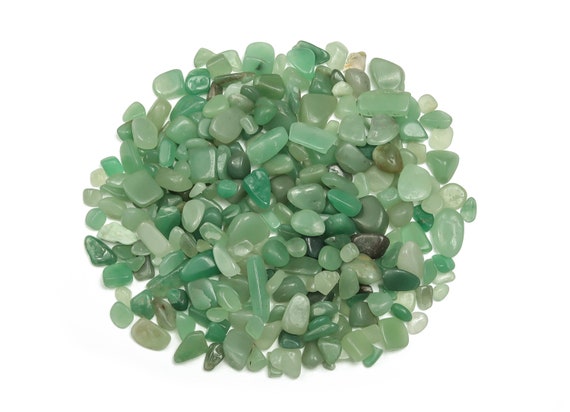 Aventurine Chips - Tumbled Crystal Chips - Natural Green Aventurine Chips - Healing Aventurine Stones - 7-12mm - Cp1089