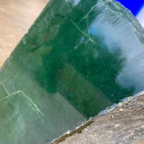 Bc Jade Nephrite Green Rough Jade High Grade 30kg 46*29*26 Cm #41816