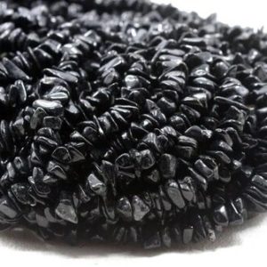 Shop Black Tourmaline Chip & Nugget Beads! 35" Natural Black Tourmaline Chip Beads,Uncut Beads,Tourmaline Beads,5-7 MM,Jewelry Making,Polished Smooth Beads,Wholesale Price | Natural genuine chip Black Tourmaline beads for beading and jewelry making.  #jewelry #beads #beadedjewelry #diyjewelry #jewelrymaking #beadstore #beading #affiliate #ad