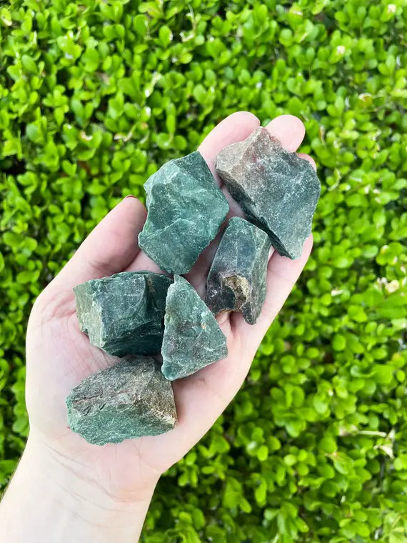 Bloodstone Raw Crystal - 1.5 - 3" - Green And Red Blood Stone Crystal - Healing Crystals & Stones - Rough Bloodstone, Authentic Bloodstone