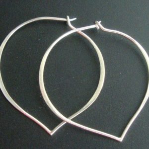 Shop Ear Wires & Posts for Making Earrings! Bulk 3 pairs, 38x37mm, Sterling Silver Longevity Peach, Heart, Lotus Petal Ear wire, EW-0020 | Shop jewelry making and beading supplies, tools & findings for DIY jewelry making and crafts. #jewelrymaking #diyjewelry #jewelrycrafts #jewelrysupplies #beading #affiliate #ad