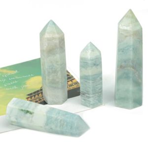 Shop Calcite Stones & Crystals! Caribbean Calcite Obelisk Tower Stone – Obelisk Tower Point Crystals – Meditation Gemstone – Gifts – TW1078 | Natural genuine stones & crystals in various shapes & sizes. Buy raw cut, tumbled, or polished gemstones for making jewelry or crystal healing energy vibration raising reiki stones. #crystals #gemstones #crystalhealing #crystalsandgemstones #energyhealing #affiliate #ad